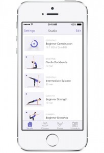 Yoga Studio's interface is incredibly simple and intuitive.